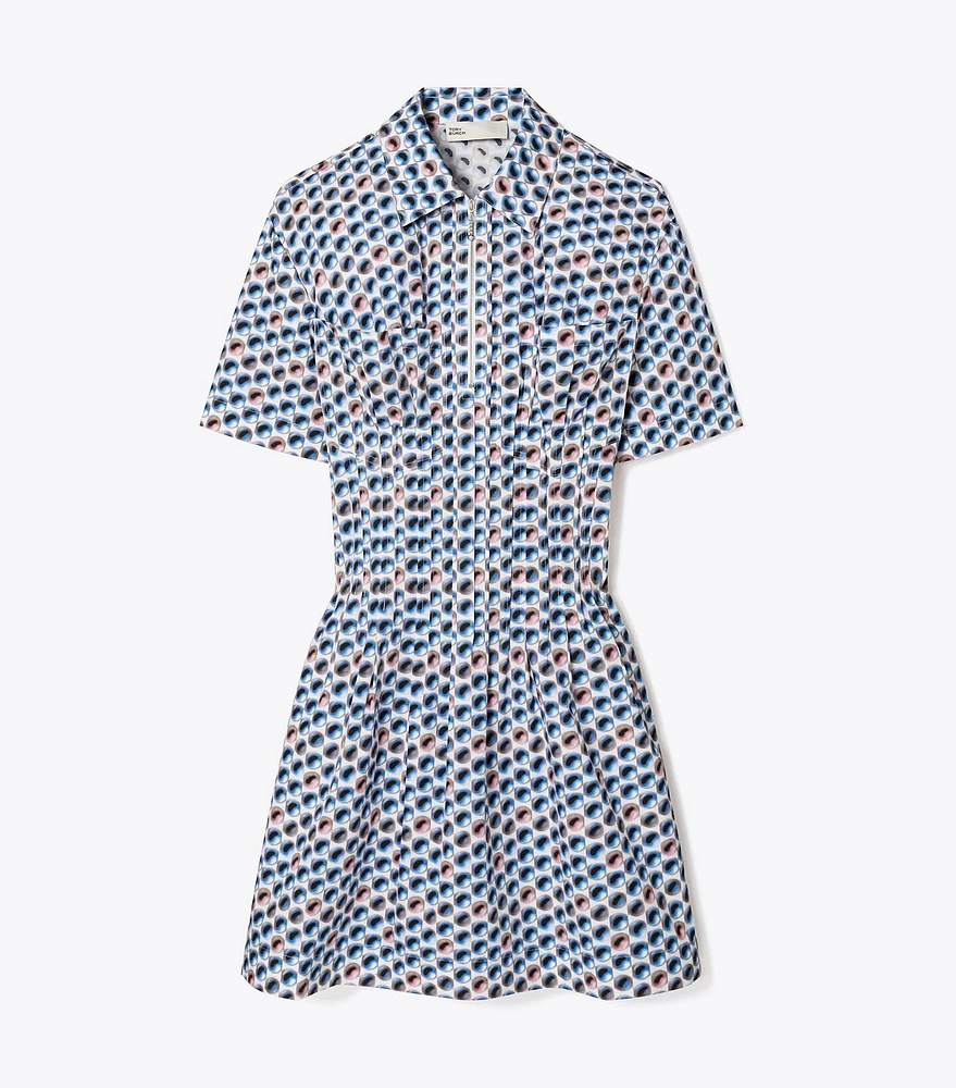 Printed Cotton Poplin Dress