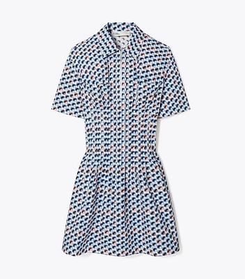 Printed Cotton Poplin Dress