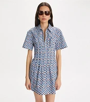 Printed Cotton Poplin Dress