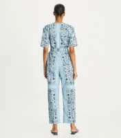 Printed Cotton Poplin Jumpsuit