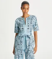 Printed Cotton Poplin Jumpsuit