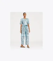 Printed Cotton Poplin Jumpsuit