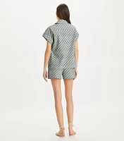 Printed Cotton Poplin Short