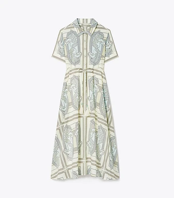 Printed Cotton Shirtdress