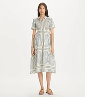 Printed Cotton Shirtdress