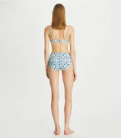 Printed High-Waisted Bikini Bottom