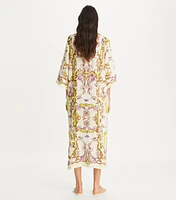 Printed Linen Gauze Caftan