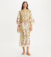 Printed Linen Gauze Caftan