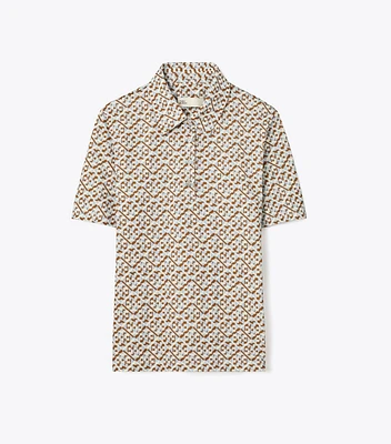 Printed Mercerized Cotton Polo