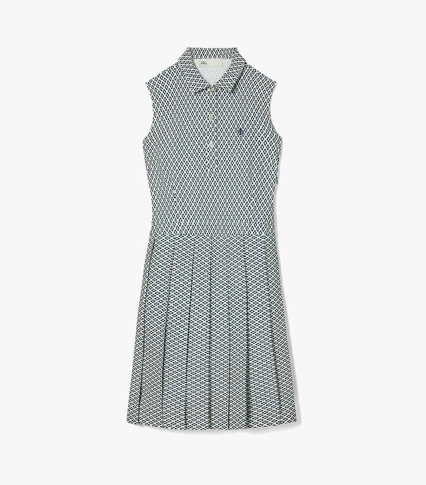 Printed Pleated Golf Dress