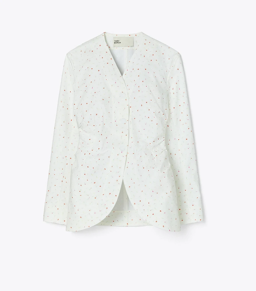 Printed Poplin Jacket