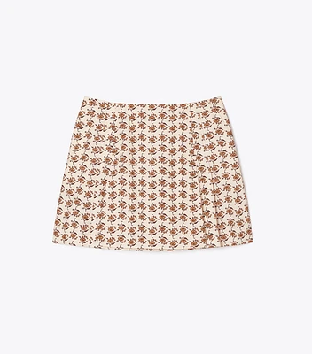 Printed Poplin Skort