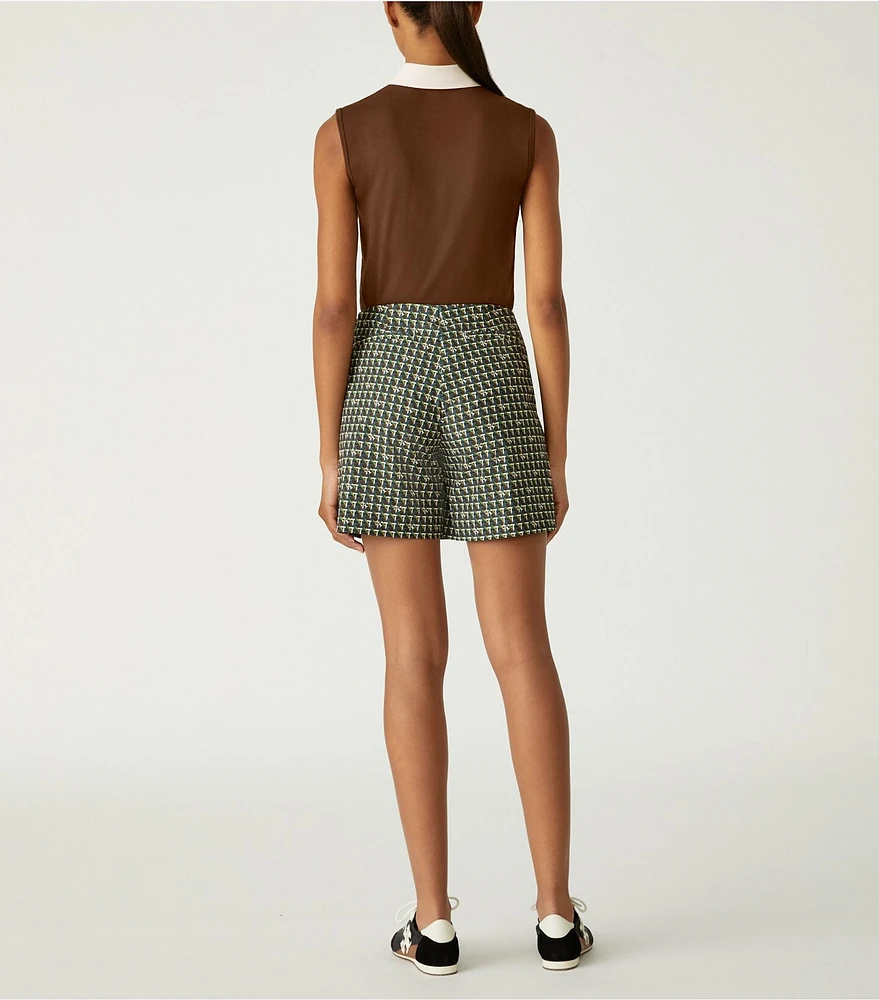 Printed Ruffle Golf Skort