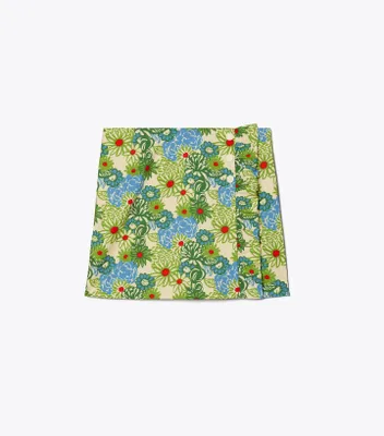 Printed Ruffle Skort