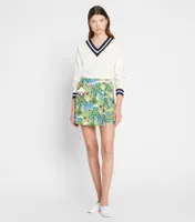 Printed Ruffle Skort