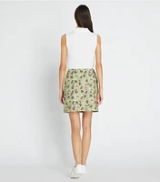 Printed Ruffle Twill Golf Skirt