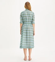 Printed Shirtdress