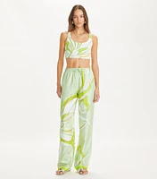 Printed Silk Pant