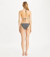 Printed String Bikini Bottom