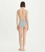 Printed Tank One-Piece Swimsuit