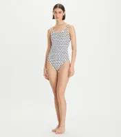 Printed Tank One-Piece Swimsuit