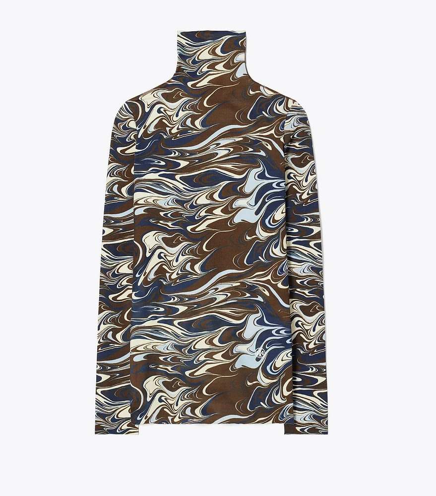 Printed Tissue-Seamless Mockneck