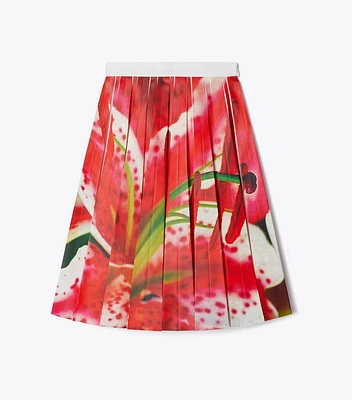 Printed Twill Skirt
