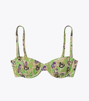 Printed Underwire Bikini Top