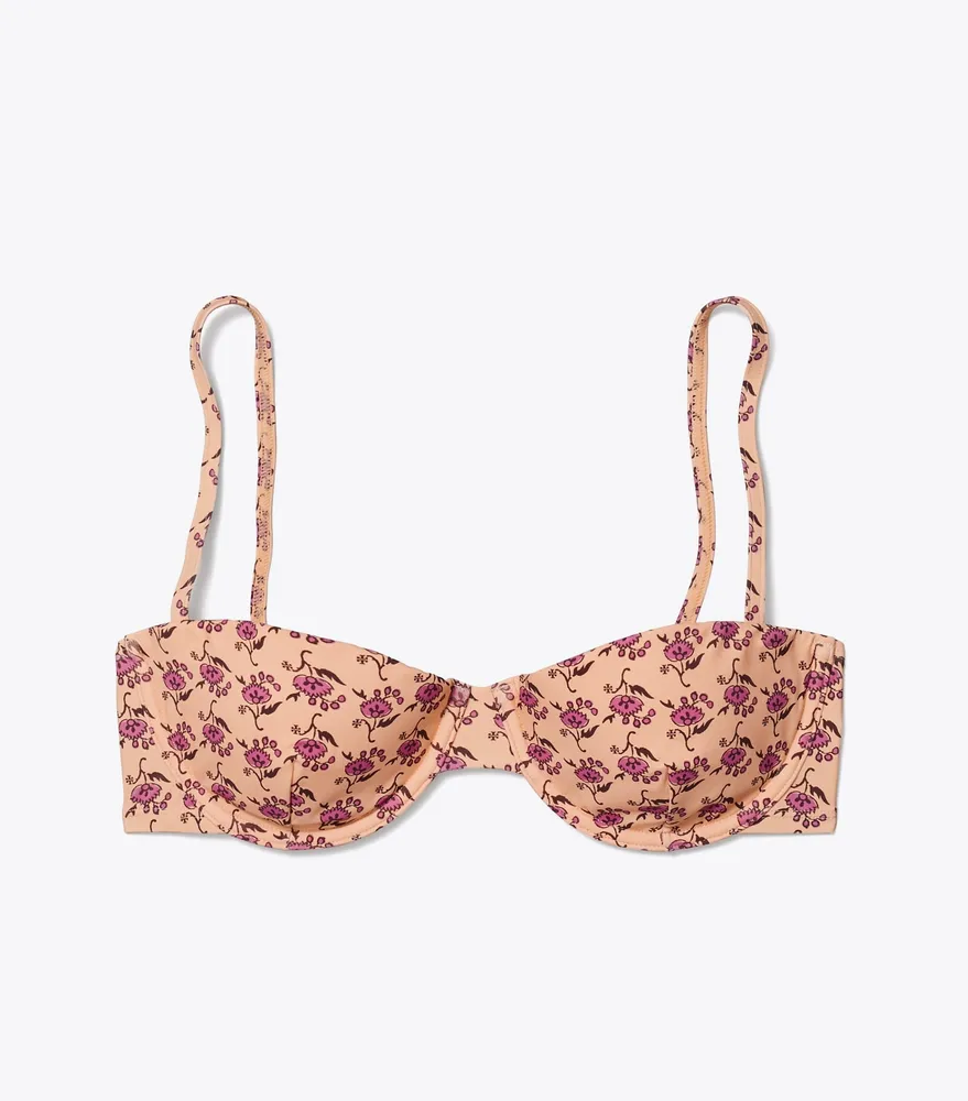 Printed Underwire Bikini Top