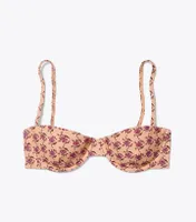 Printed Underwire Bikini Top