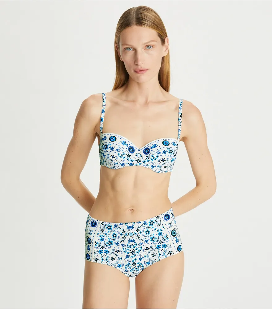 Printed Underwire Bikini Top