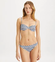 Printed Underwire Bikini Top