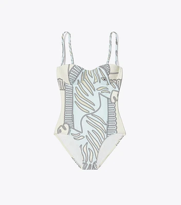 Printed Underwire Swimsuit