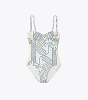 Printed Underwire Swimsuit