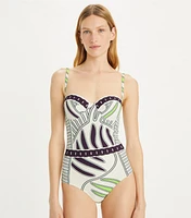 Printed Underwire Swimsuit