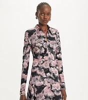 Printed Viscose Polo Dress