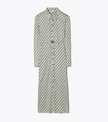 Printed Viscose Shirtdress