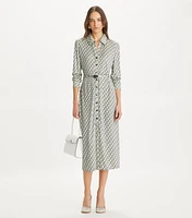 Printed Viscose Shirtdress