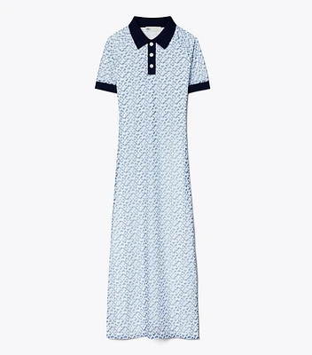 Prismatic T Monogram Mesh Polo Dress