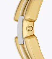 Puzzle Watch, Gold-Tone Stainless Steel, 15 x 19MM 