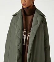 Quilted Reversible Oversized Down Coat