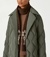 Quilted Reversible Oversized Down Coat