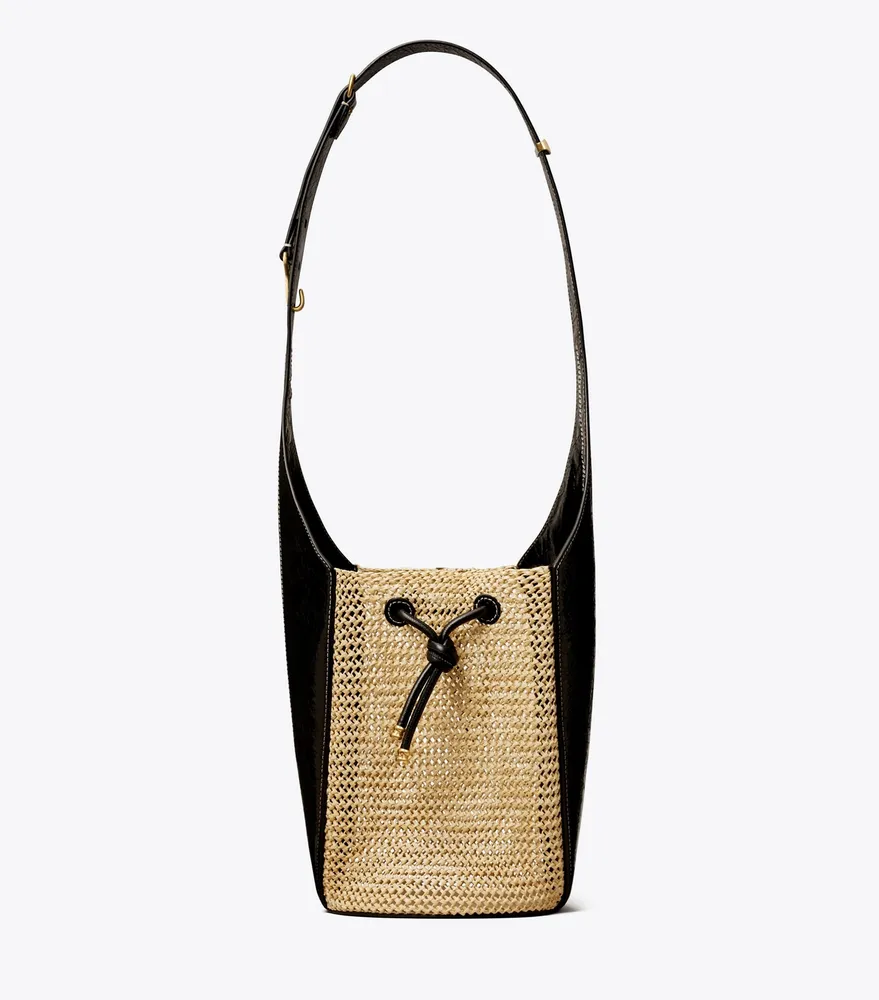 Raffia Bucket Bag