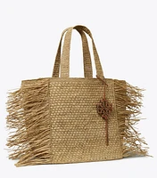 Raffia Fringe Tote