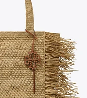 Raffia Fringe Tote