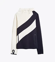 Reflective-Stripe Hoodie