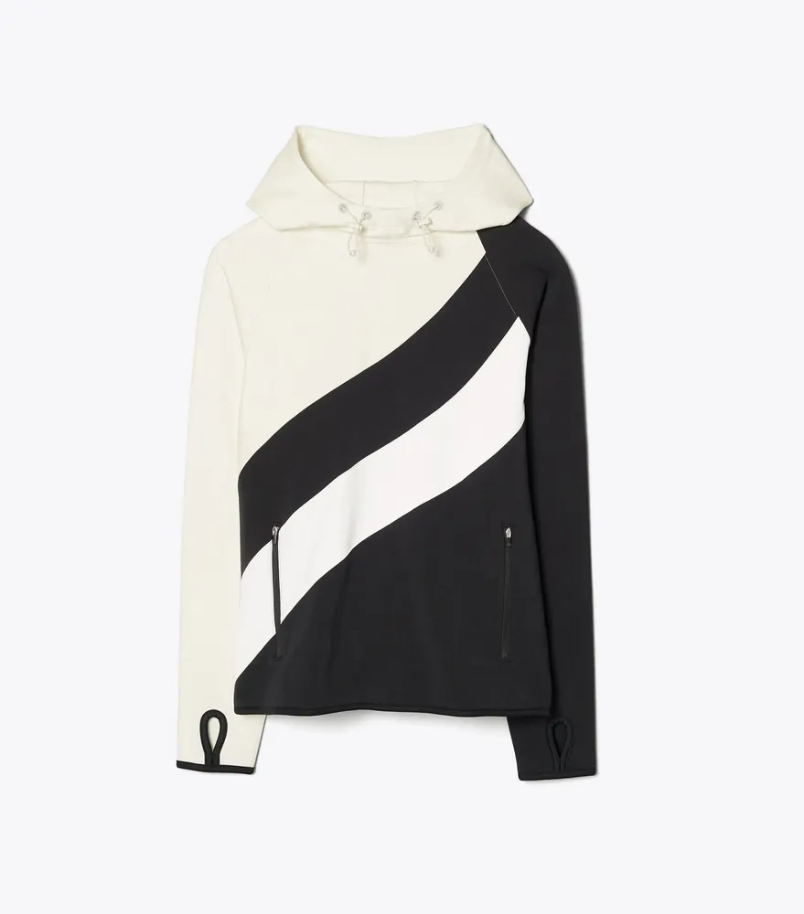 Reflective-Stripe Hoodie