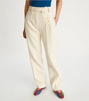 Relaxed Multicolor Topstitch Pant