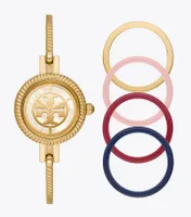 Reva Bangle Watch Gift Set, Gold-Tone Stainless Steel/Multi-Color