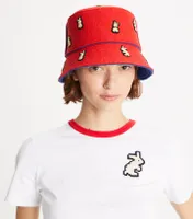 Reva the Rabbit Felt Bucket Hat